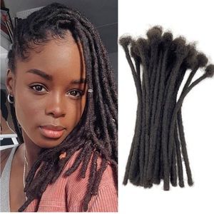 Synthetic 8 inch 30 strands loc Extensions，Handmade